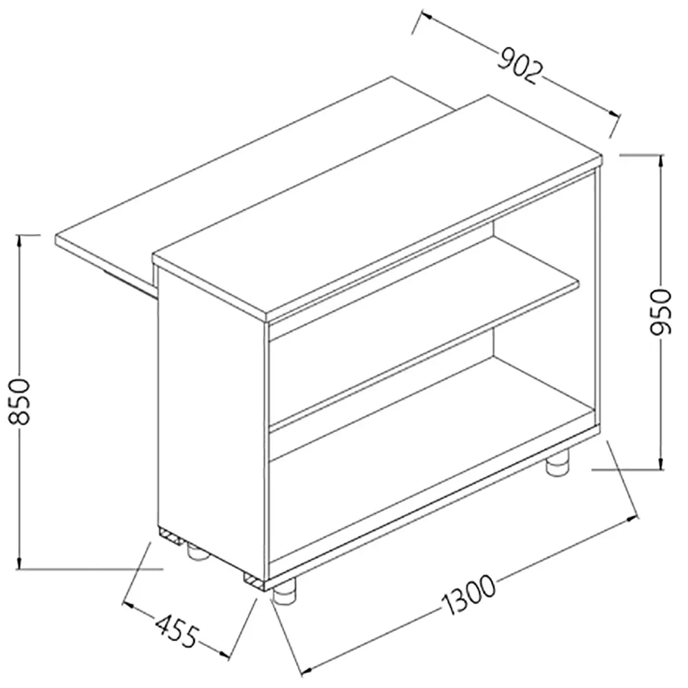 Diamond BD13X Neutral Lowered Counter - Case X Reduced Mobility