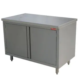 Diamond TA87/B Table On Cupboard, Hinged Doors