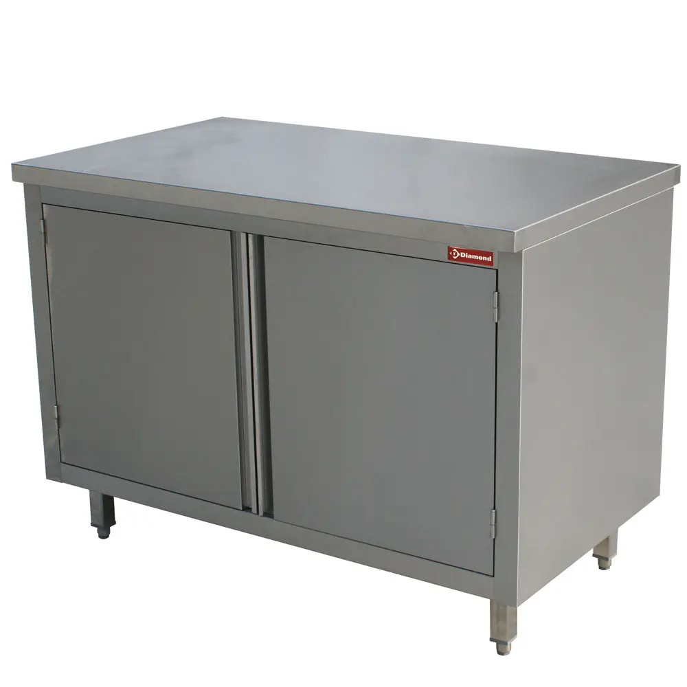 Diamond TA87/B Table On Cupboard, Hinged Doors