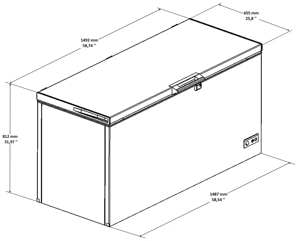 Sterling Pro Green SPC465 Chest Freezer / Chiller / Fridge, 469 Litres - Image 2