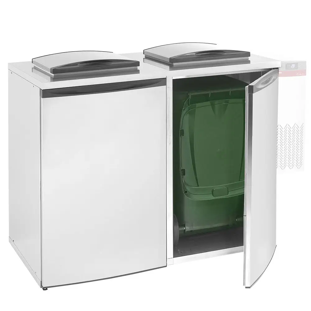 Diamond RDY-2C Waste Bin Storage Refrigerator - Holds 2 Bins