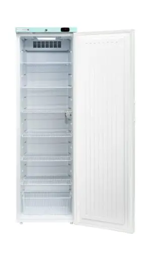 LEC Medical PCSR400CT Solid Single Door Pharmacy Connect Upright Refrigerator, 400 Litres