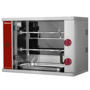 Diamond RVE/2C-SBC Vitroceramic Chicken Roaster, 2 Spits