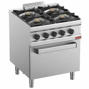 Diamond C4GFEV7-BF 4 Stove Freestanding Gas Range Cooker on Electric Oven, 2.6kW