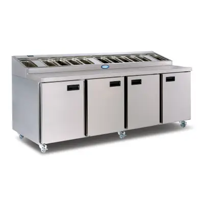 Foster FPS4HR/15-246 4 Door Refrigerated Preparation Counter, 570 Litres
