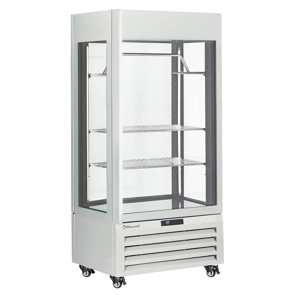 Diamond MAX-607-MW Glass Showcase w/ 2 Shelves & 1 Meat Bar, 600 Litres