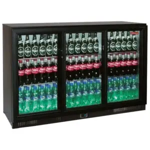 Diamond TABS3/D-N2 Sliding Glass Triple Door Back Bar Bottle Cooler, 300 Litres