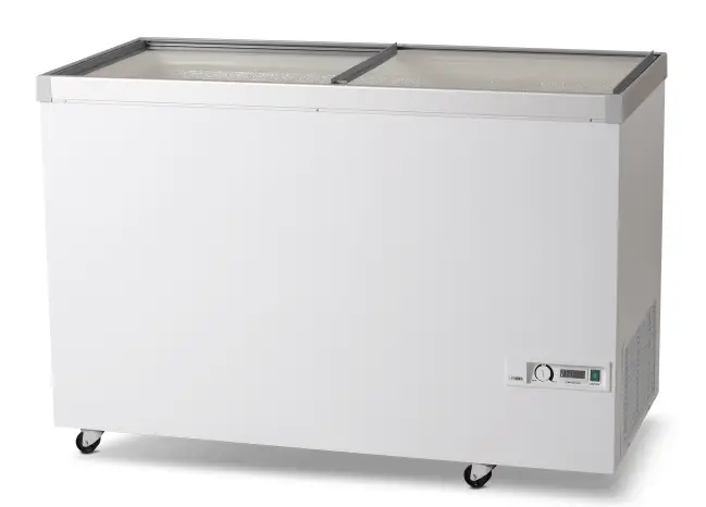 Vestfrost IKG405 Sliding Glass Lid Display Freezer, 386 Litres