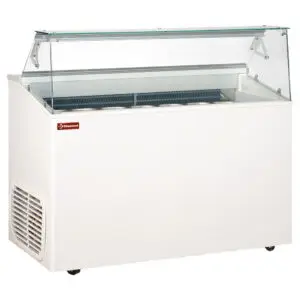 Diamond TOP7-R2 White Ice Cream Display, 1350mm