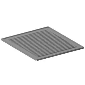 Diamond A7/PR1B-X Ribbed plate stainless steel 1 burner