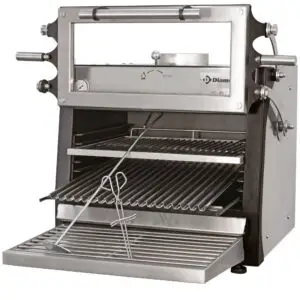 Diamond CBQ-060/RX Stainless Steel BBQ Charcoal Oven with Liftable Door