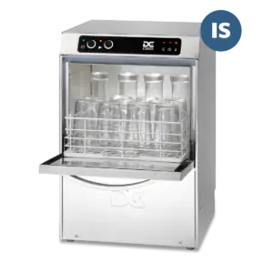 DC SGP35IS Standard Range 350mm Basket Frontloading Commercial Glasswasher with Integral Softener, 14 Pint Capacity