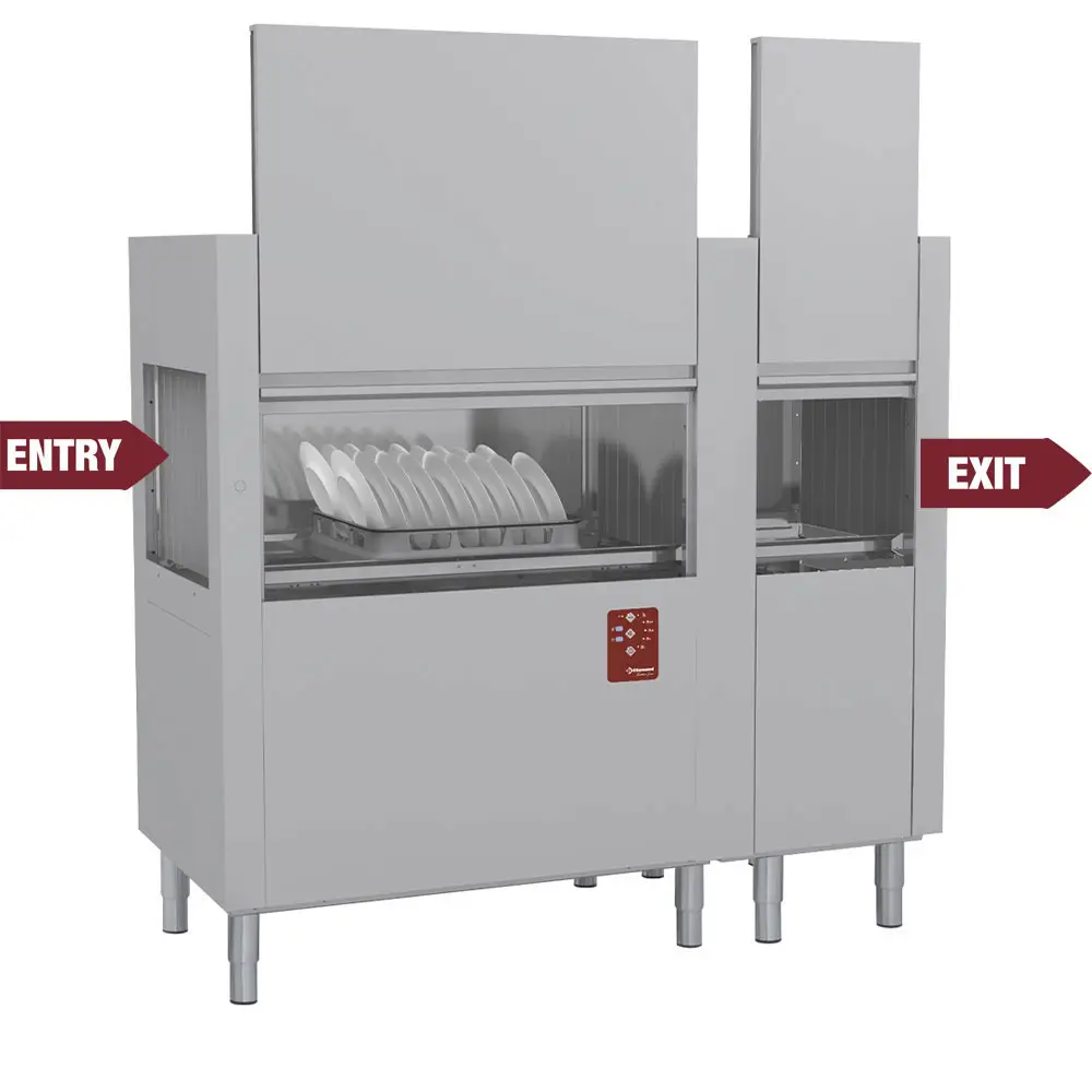 Diamond DATIC20E/7 Rack Conveyor Dishwasher, 200 Baskets per Hour