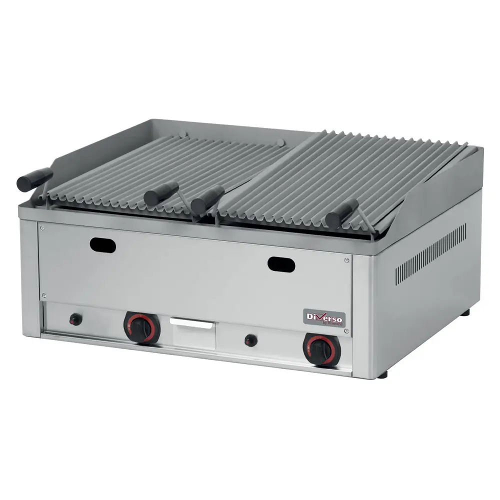 Diverso WR-GRL-G8 Lava rock grill 1 module 8 kW - Image 2