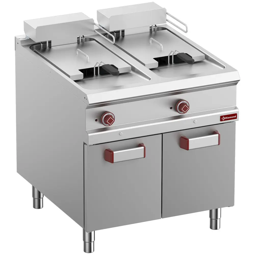 Diamond E9/F36A8-N Double Basket Freestanding Electric Fryer, 32kW