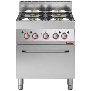 Diamond G65/4BFEV7-N 4 Stove Freestanding Gas Range Cooker on Electric Convection Oven, 3.96kW