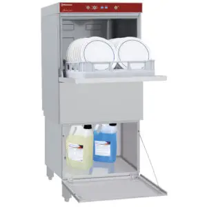 Diamond D86/6_BD/F-PF 500mm Basket Frontloading Dishwasher with Closed Understorage, 18 Plates