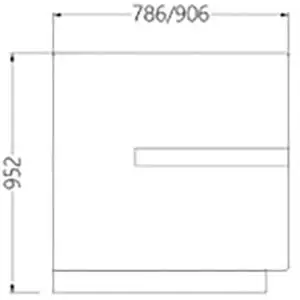 Diamond FC Side Cheek In Wood Neutrale Counter - Case, Molding And Plinth (1Piece)