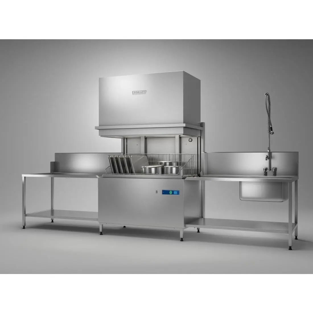 Hobart UXTH-10A Utensil Washer with Base Rack, Tray Support & 1 Open Basket - Image 3