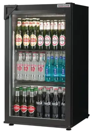 Autonumis RNC00001 Popular Single Door Bottle Cooler, 87 x 330ml Bottles / 144 x 330ml Cans