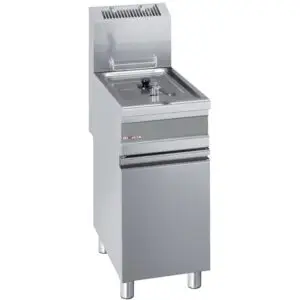 Diverso WR-GF15-G1 Gas fryer single tank 15 liters on cupboard
