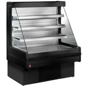 Diamond MN15B-B5/R2 Black Refrigerated Patisserie & Deli Counter, 1500mm