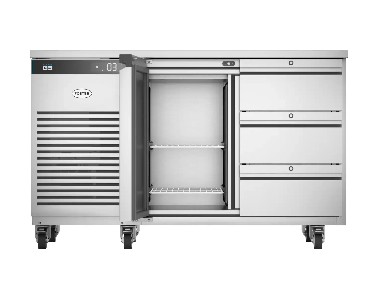 Foster EP1/2H/43-150 EcoPro G3 1 Door & 3 Drawer Refrigerated Counter, 280 Litres - Image 2