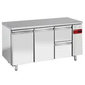 Diamond TS3N/H_1XK1/2-H 2 Door & 2 Drawer Stainless Steel Refrigerated Counter