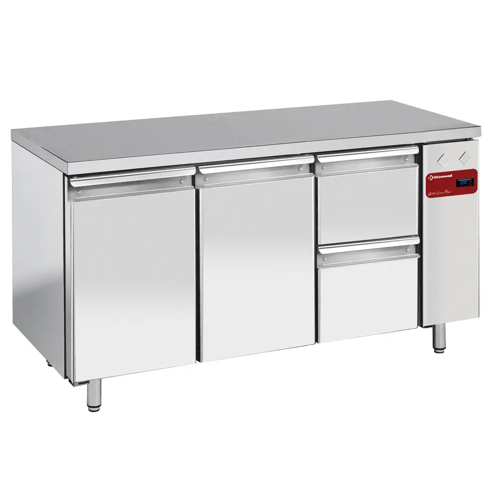 Diamond TS3N/H_1XK1/2-H 2 Door & 2 Drawer Stainless Steel Refrigerated Counter