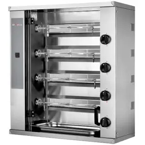 Diverso WR-RVGS-G4 Gas chicken roaster, 4 spits (12 chickens) SMALL