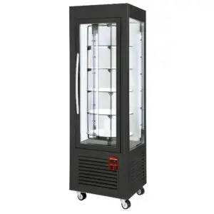 Diamond SNE/RN-B7-R2 Black Panoramic Rotating Display Refrigerator, 360 Litres