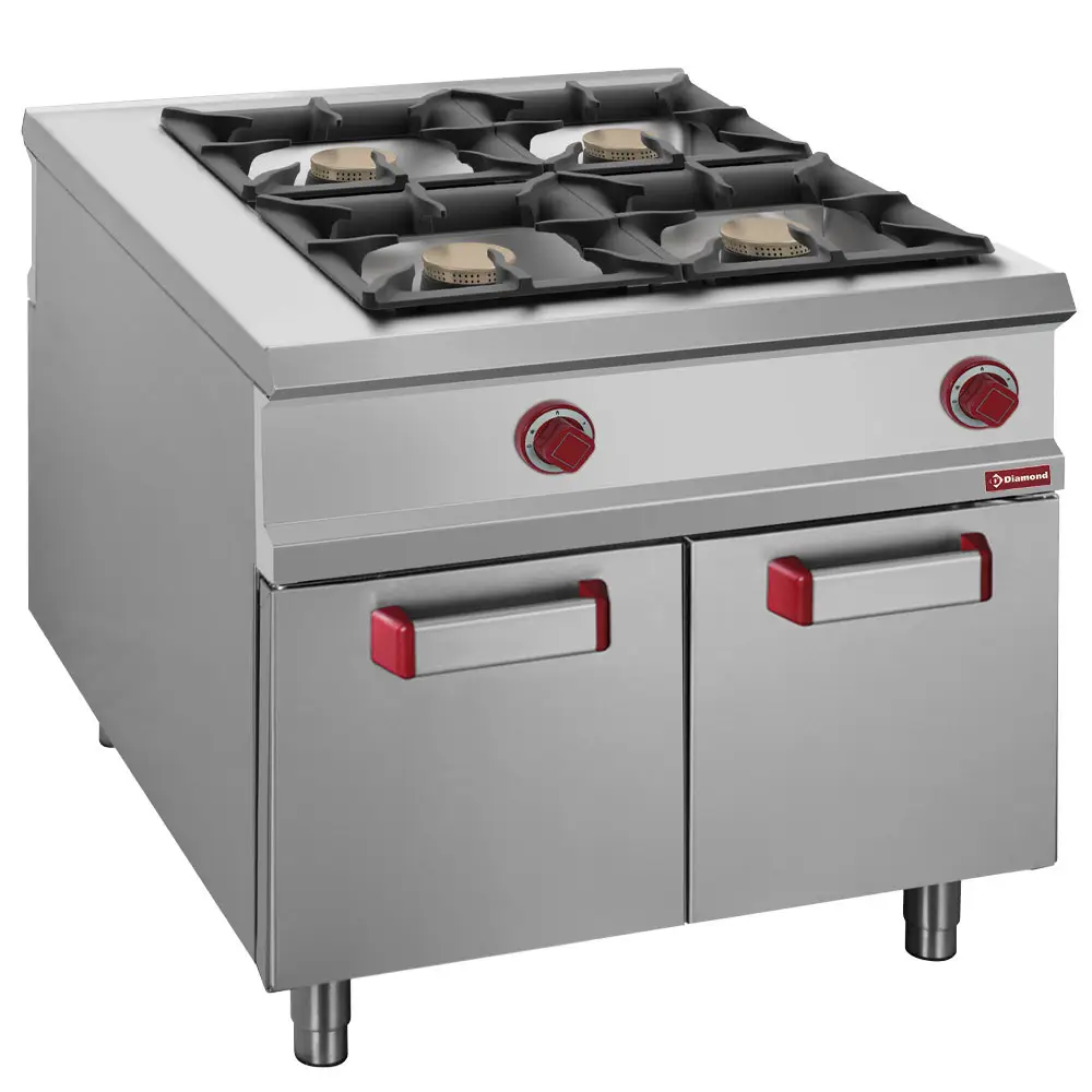 Diamond G1/4BA2 4 Stove Freestanding Gas Range Cooker on Neutral Closed Cupboard