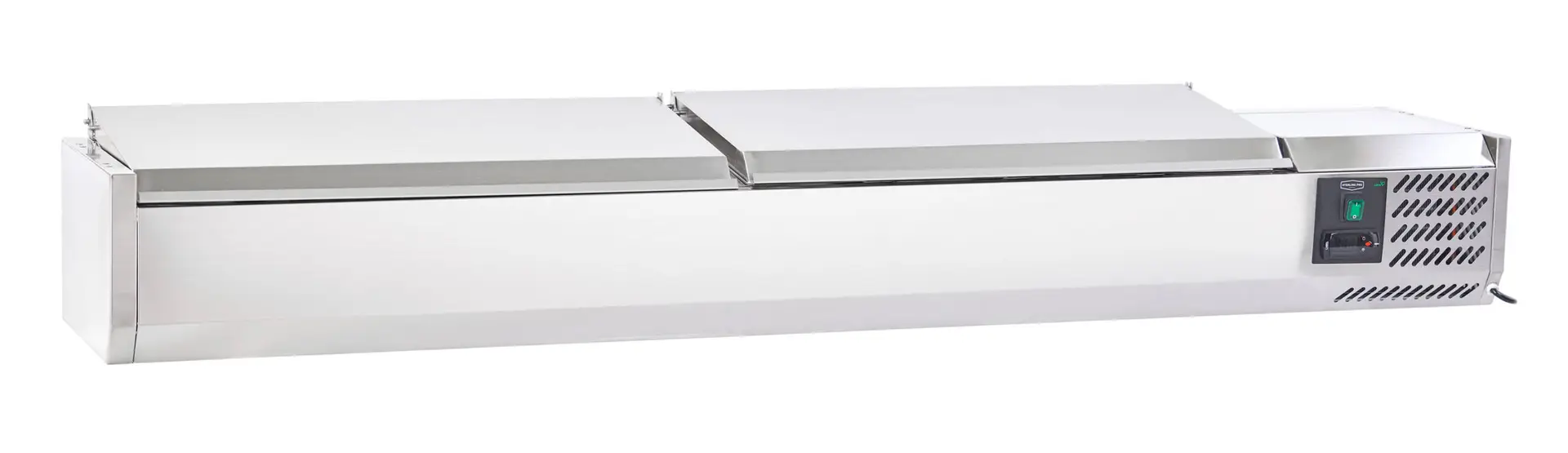 Sterling Pro Cobus SPT1800-330-SS Topping Well with Stainless Steel Lid, 8 x GN1/4