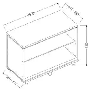 Diamond NN15X Neutral Rear Cabinet