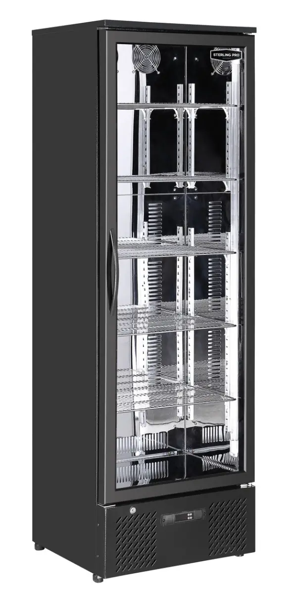 Sterling Pro Green SP110-BK Single Door Black Upright Bottle Cooler, 293 Litres - Image 3