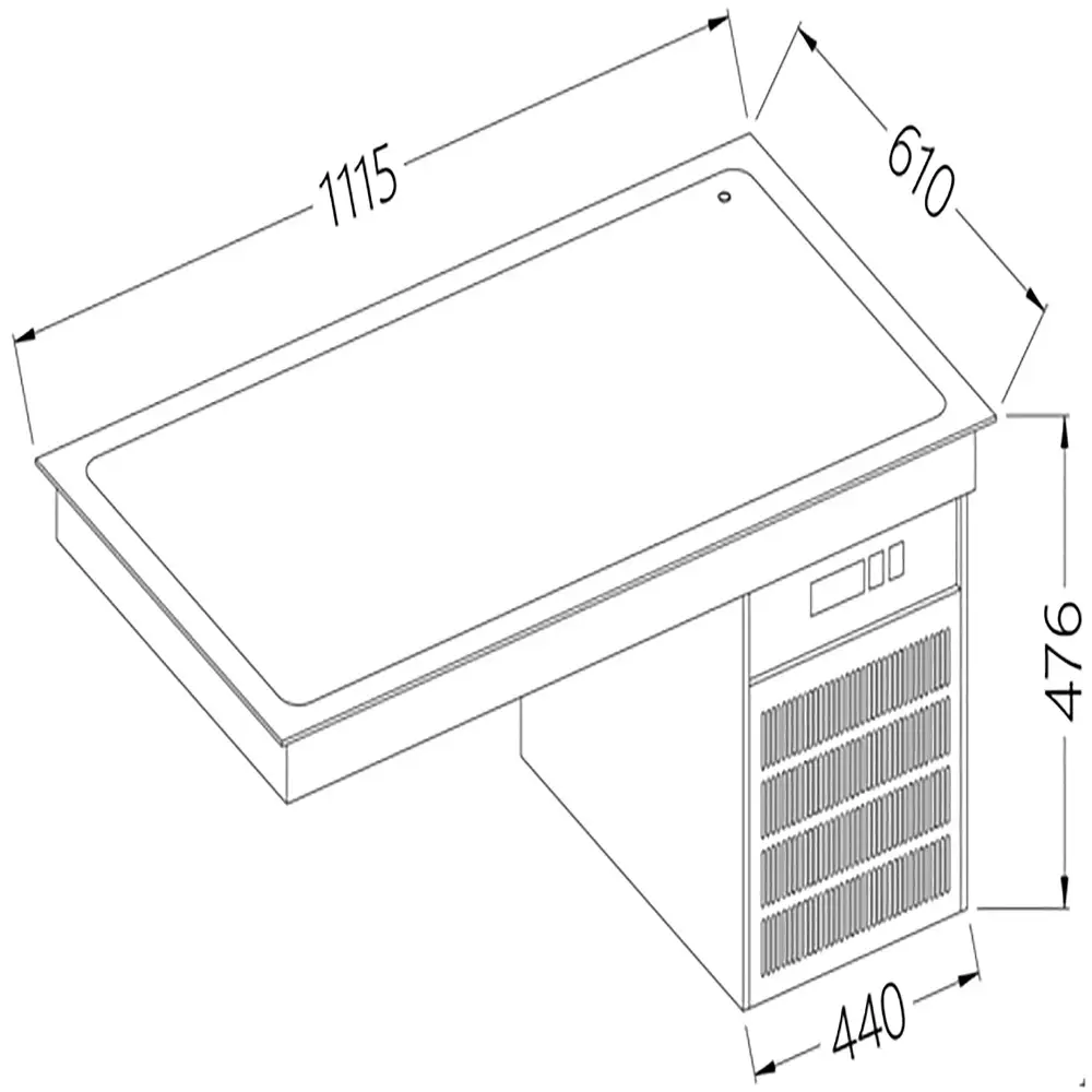Diamond DI/RPX12-P Refrigerated Top Element 3X Gn 1/1