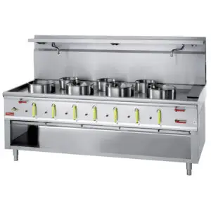 Diamond CHINA/7L 7 Burner Wok Gas Stove with Water Curtain