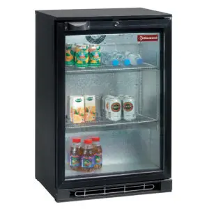 Diamond TAB1/D-R6 Hinged Glass Single Door Back Bar Bottle Cooler, 122 Litres