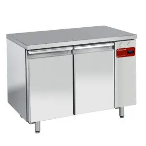 Diamond TS2B/H 2 Door Stainless Steel Freezer Counter, 260 Litres