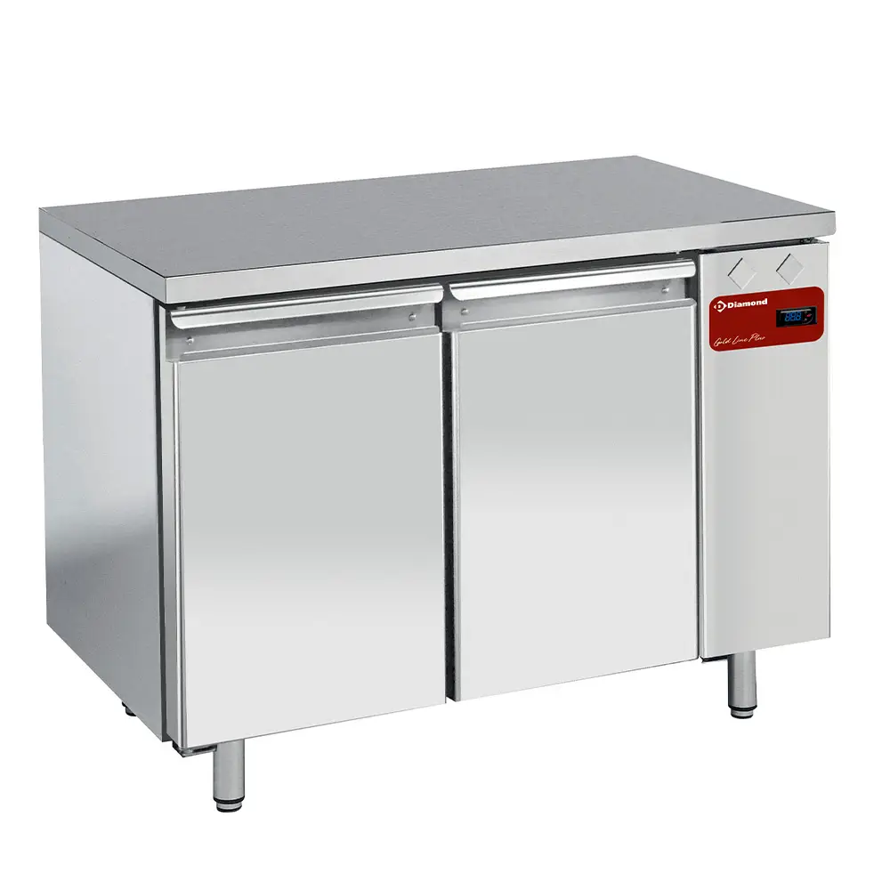 Diamond TS2B/H 2 Door Stainless Steel Freezer Counter, 260 Litres