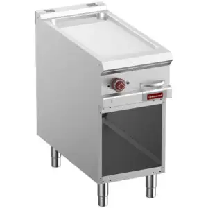 Diamond E9/PLCA4-N Smooth Elec Fry Top, Chromium-Plated, Mod.1/2, Open Cupboard