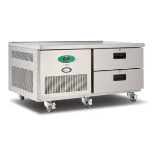 Foster LL2/1HD/14-114 2 Drawer Low Level Stainless Steel Refrigerated Counter, 140 Litres