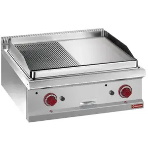 Diamond G7/PMCD7T Gas fry top, 1/2 smooth 1/2 ribbed, hard chromed plate, module 1/1 -TOP-