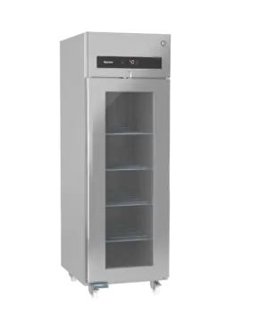Hoshizaki Premier KG 70 C DR U Glass Single Door Stainless Steel Upright Display Refrigerator, 700 Litres