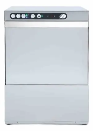 Adler AD40GL-DPSO 400mm Basket Glasswasher with Chemical Pump, Drain Pump & Integral Water Softener, 16 Pint Capacity