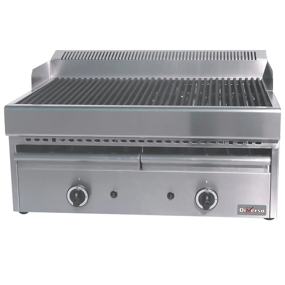 Diverso WR-GV67-77 Gas steam-grill with cooking grid in cast iron -Top-