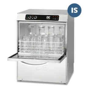 DC SG40IS Standard Range 400mm Basket Frontloading Commercial Glasswasher with Integral Water Softener, 18 Pint Capacity
