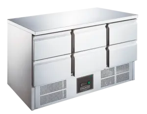 Sterling Pro Cobus SPU303-6D 6 Drawer Undermounted Counter, 368 Litres