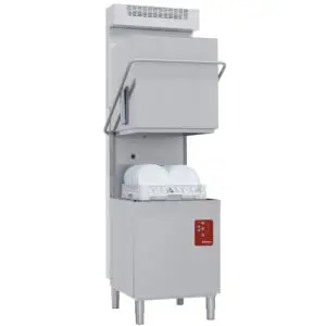 Diamond D26/6B-RC 500mm Basket Passthrough Hood Dishwasher, 24 Baskets per Hour