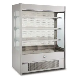 Foster FMSLIM1500NG/18-158 Slimline Multideck with Nightblind and Glass End Panels, 1500mm